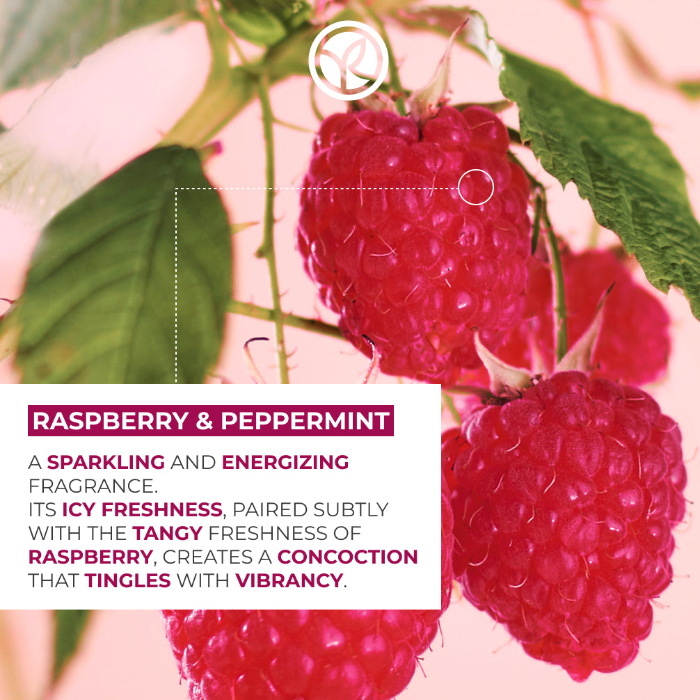 Raspberry & Peppermint Energizing Bath & Shower Gel - 400 ml