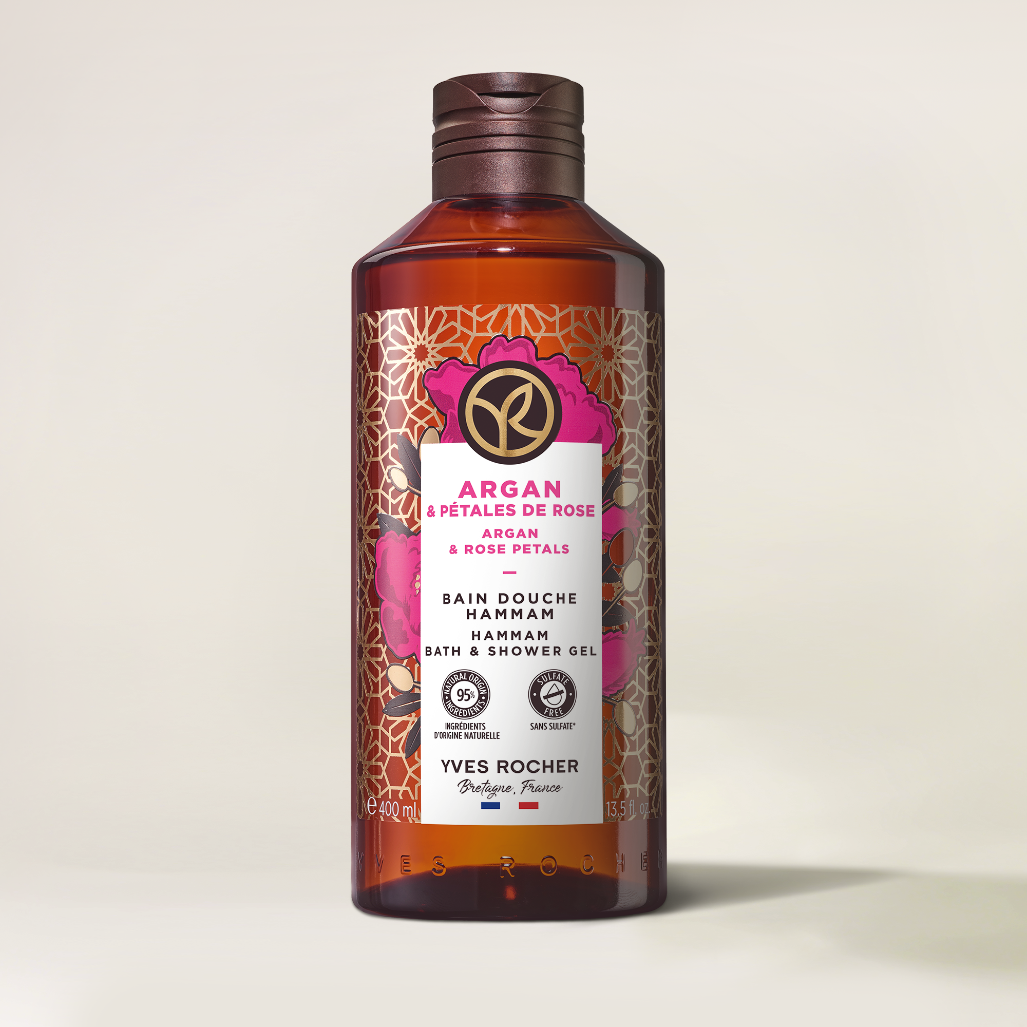Argan & Rose Petals Hammam Bath & Shower Gel - 400 ml