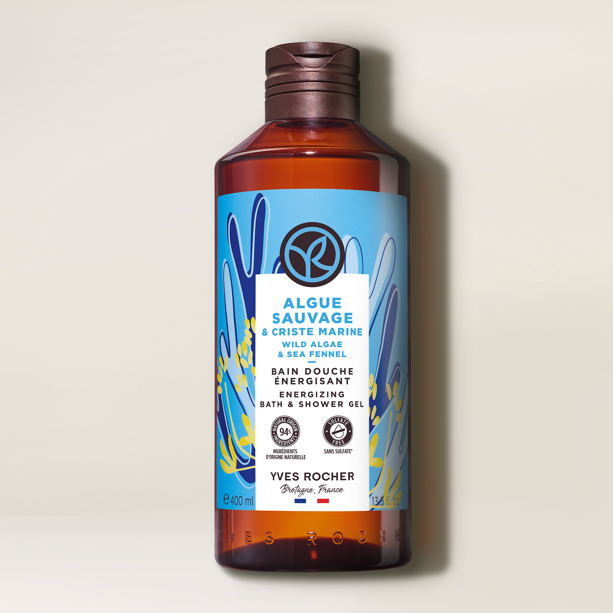 Wild Algae & Sea Fennel Energizing Bath & Shower Gel - 400 ml