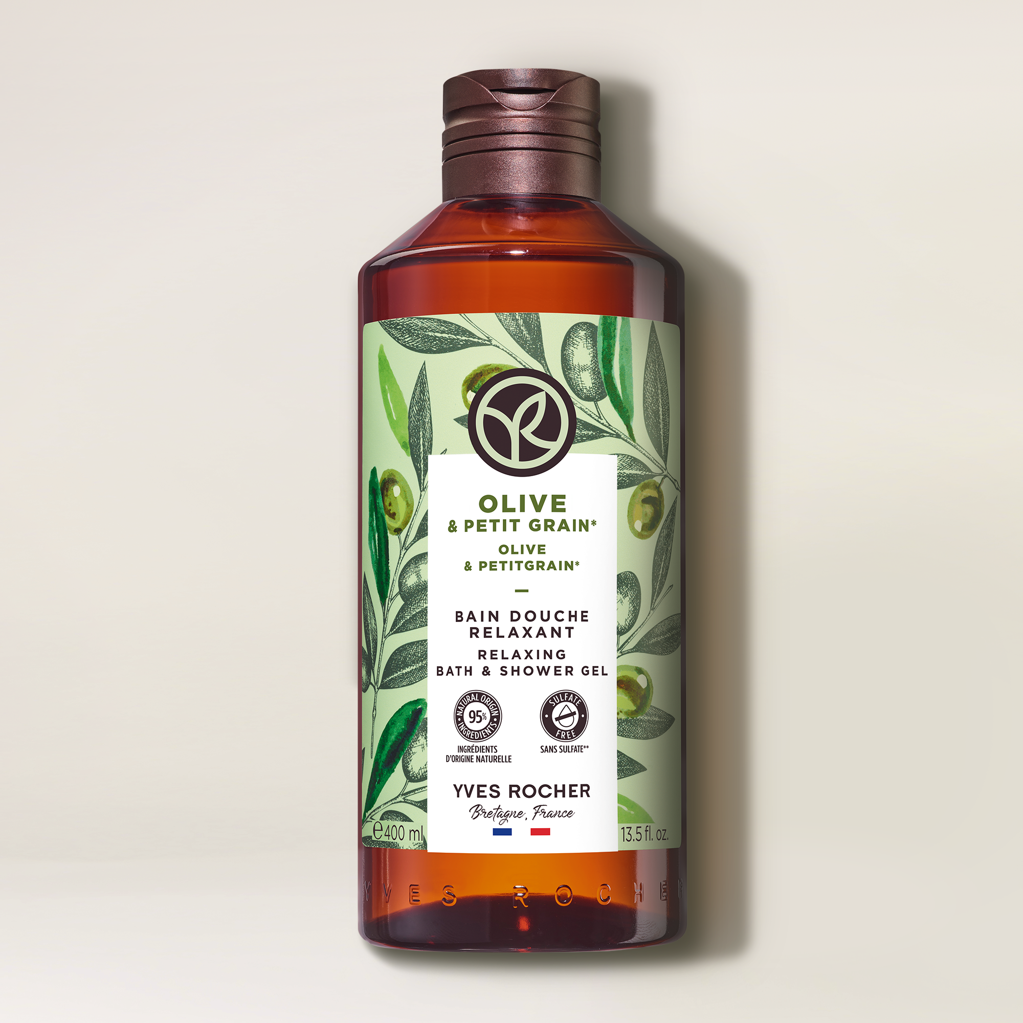 Olive & Petitgrain Relaxing Bath & Shower Gel - 400 ml