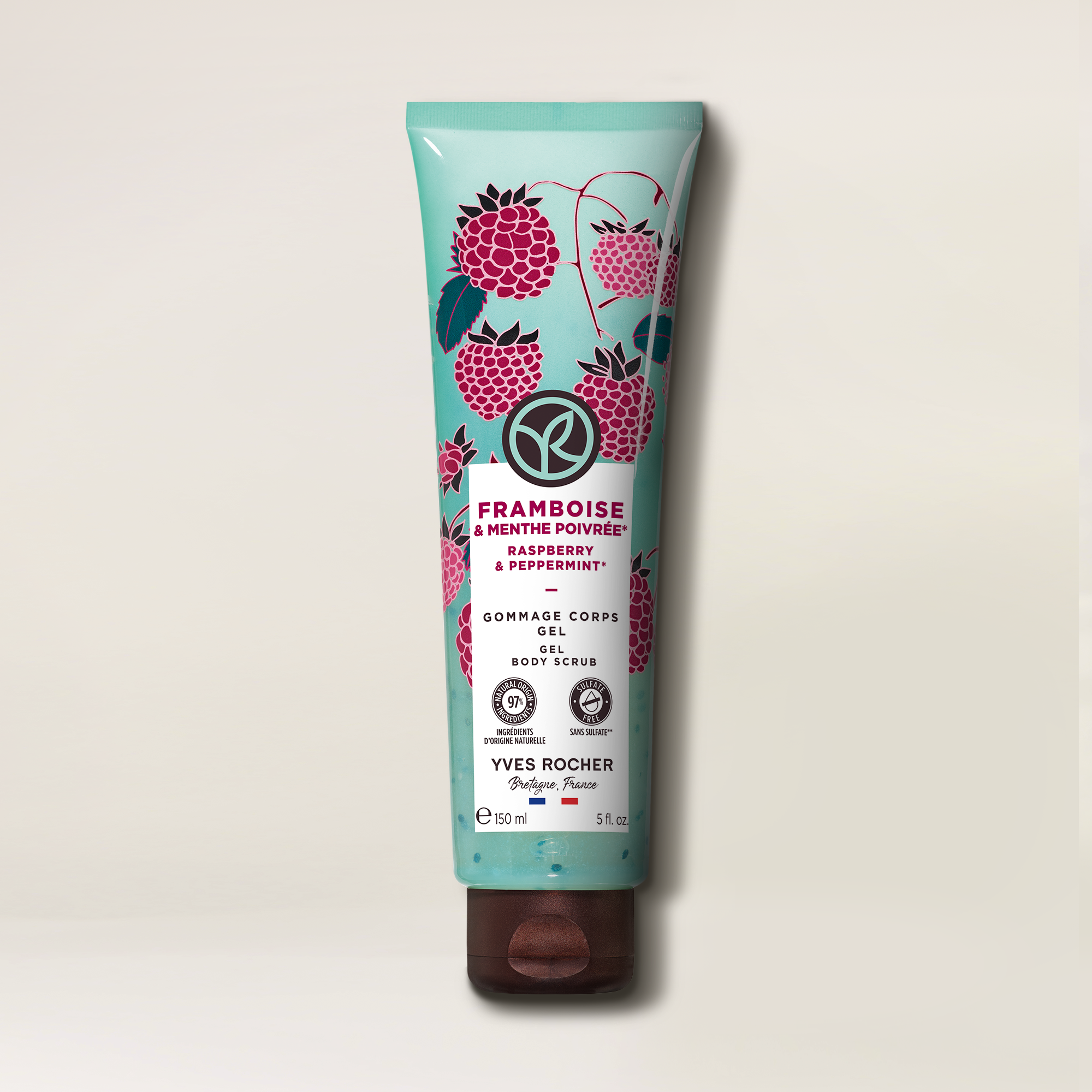 Raspberry & Peppermint Gel Body Scrub Gel