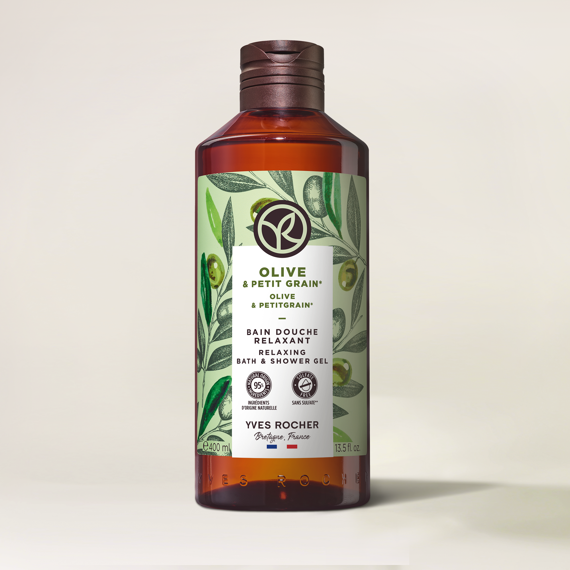 Olive & Petitgrain Relaxing Bath & Shower Gel - 400 ml