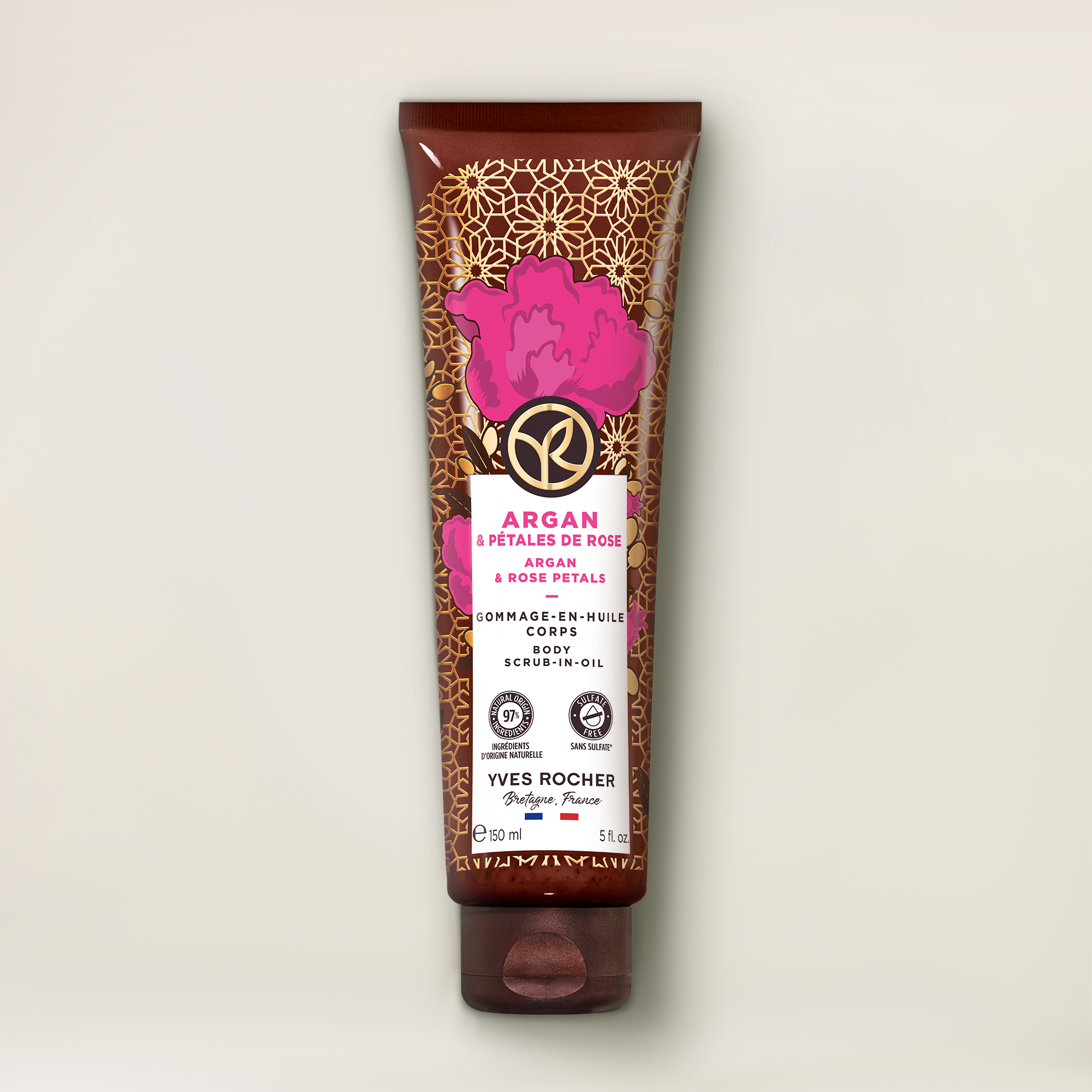 Argan & Rose Petals Body Scrub-in-Oil