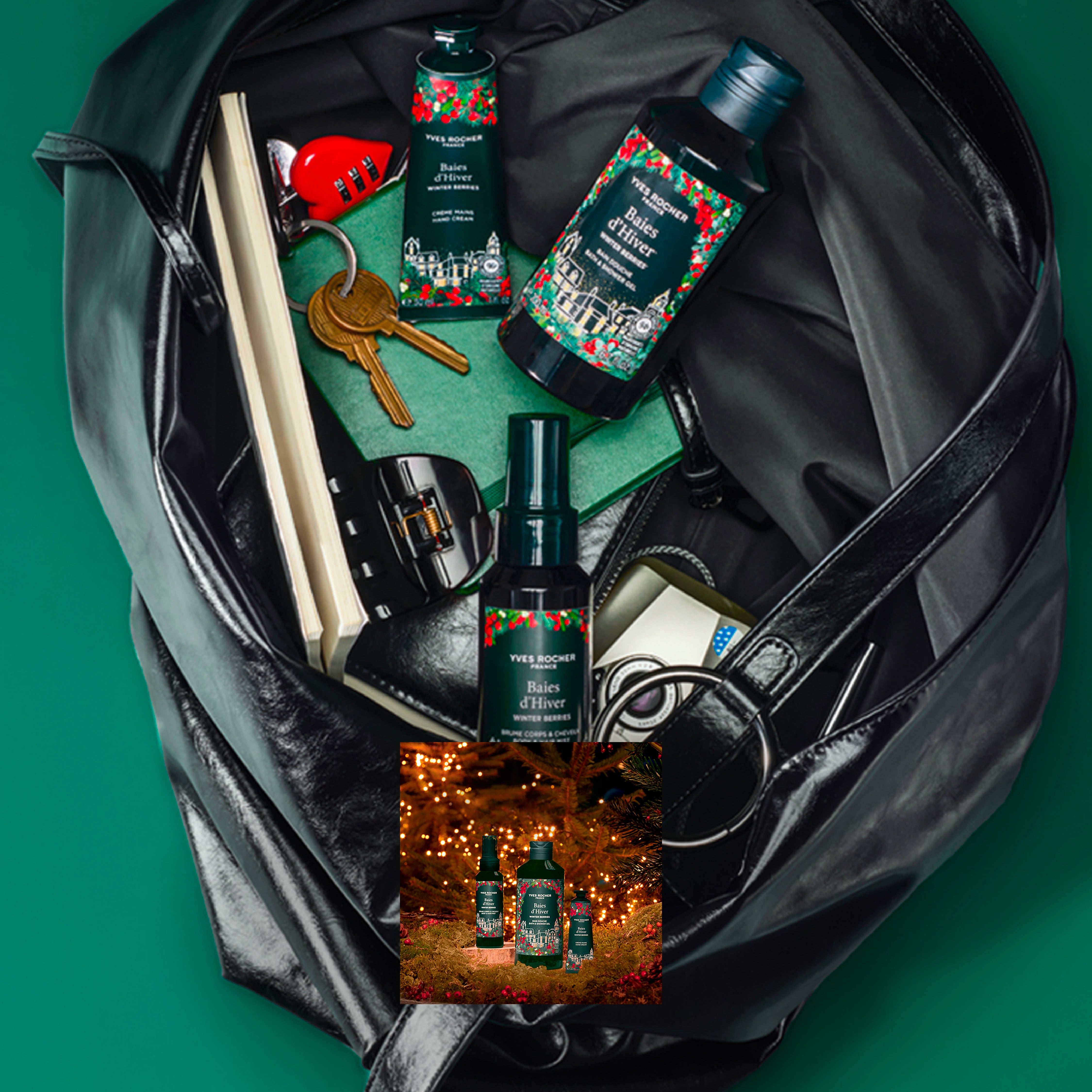 Body & Hair Mist Winter Berries Spray bottle